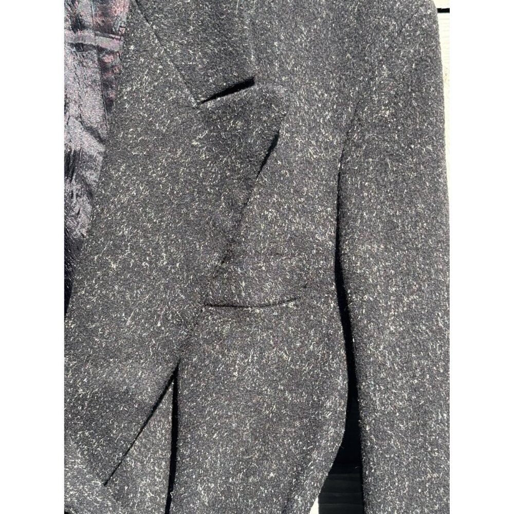 Florenz Collection Womens Wool Blend Long Coat Belt Size 40/2XL - Picture 6 of 7